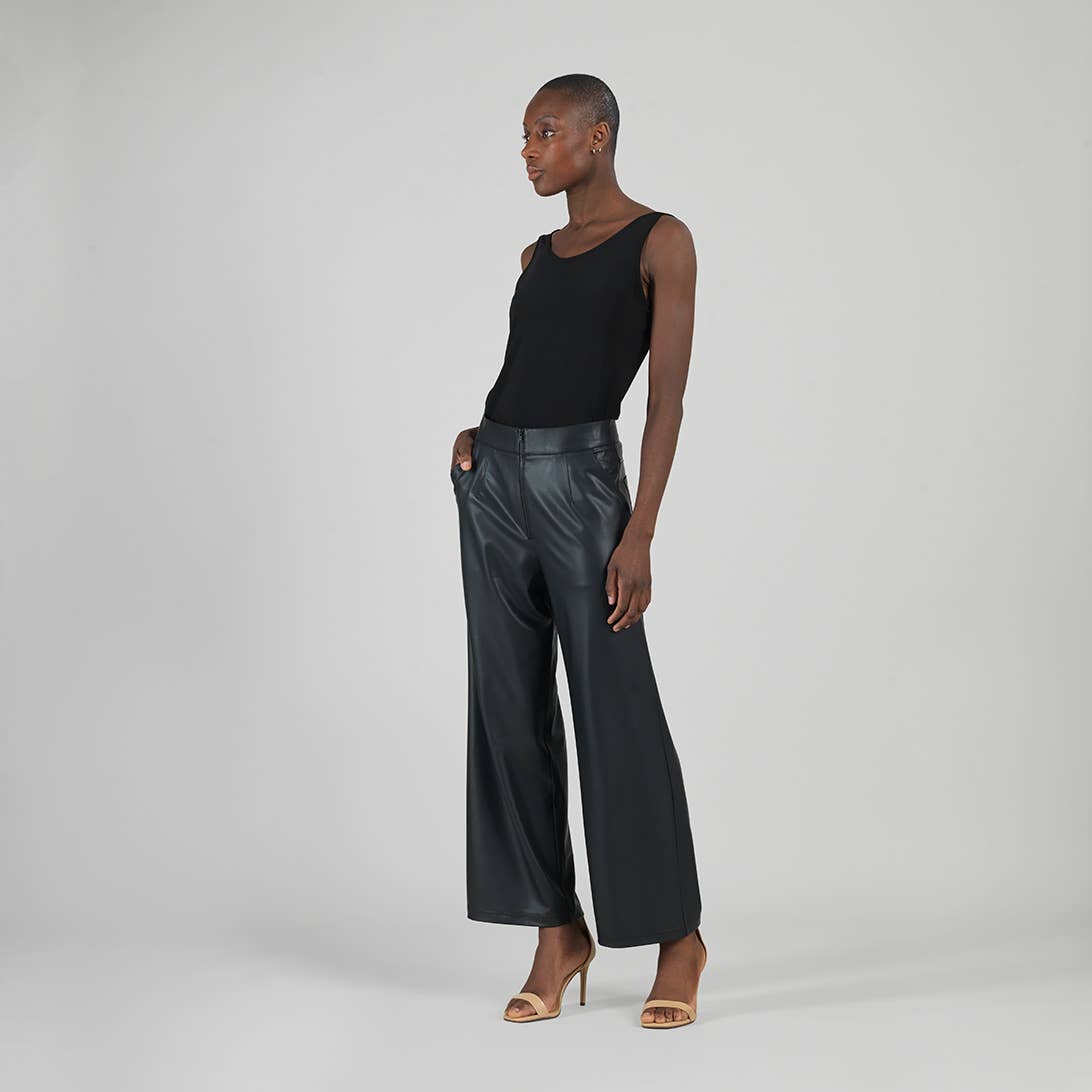 Monica Liquid Leather™ - Wide Leg Pants