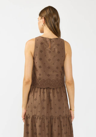 All Over Embroidered Tank