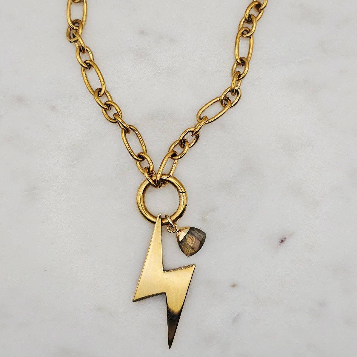 Chunky Bolt Necklace