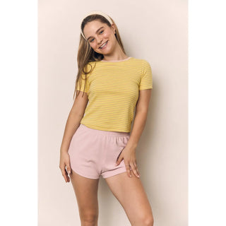 Striped Round Neck Tee