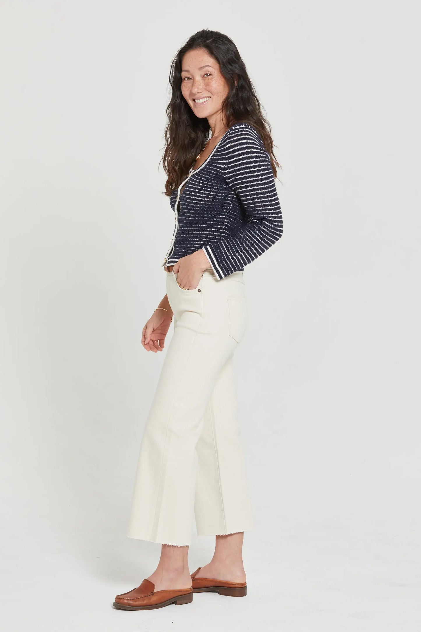 Aberdeen Ankle Crop High Rise Jean