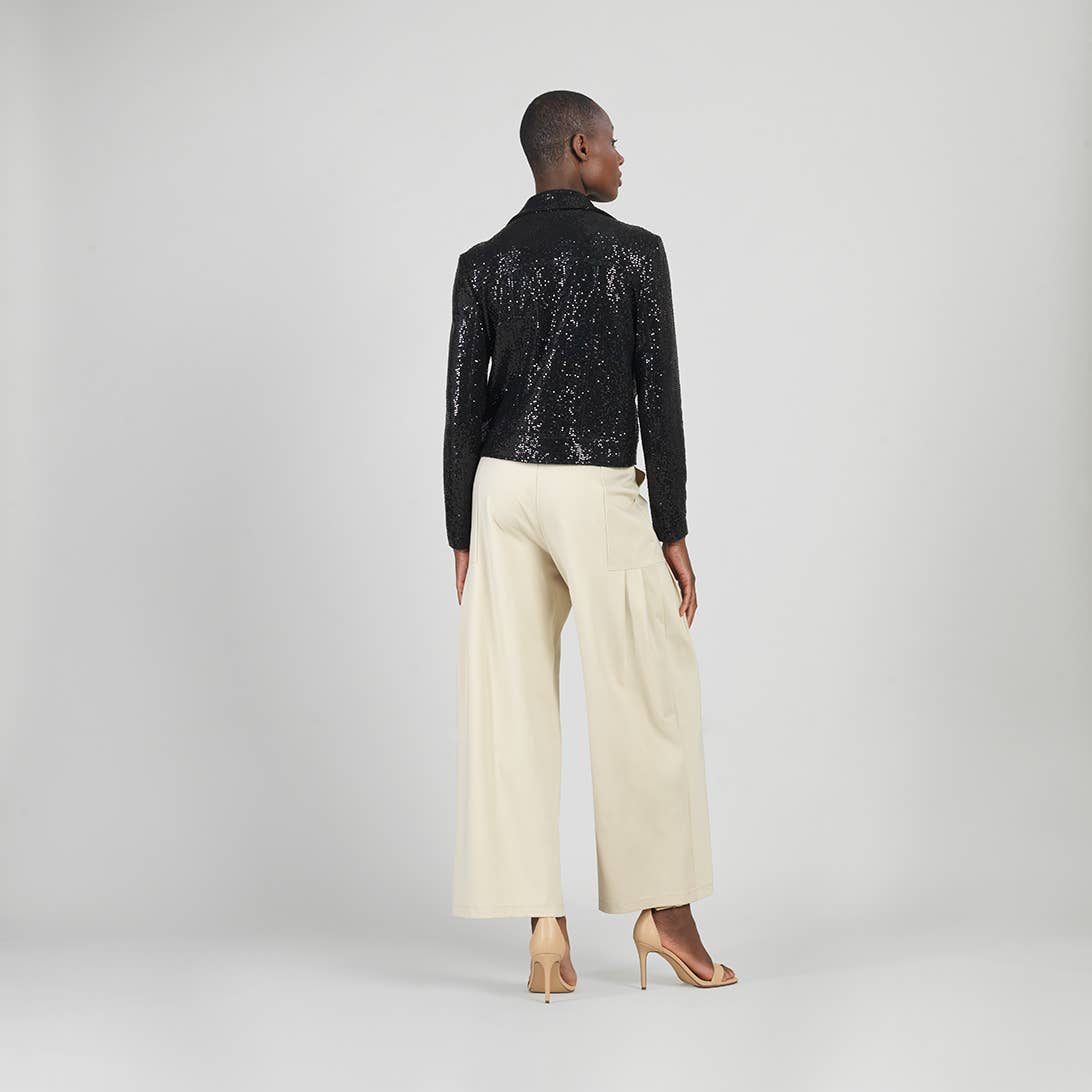 Vero Sequin Knit - Moto Jacket