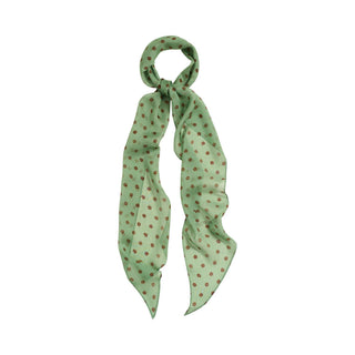 "Petal Veil" Silk Chiffon Scarf