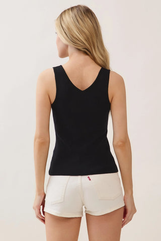 V-Neck Sleeveless Sweater Top