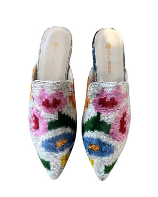 Ikat Point Toe Flats
