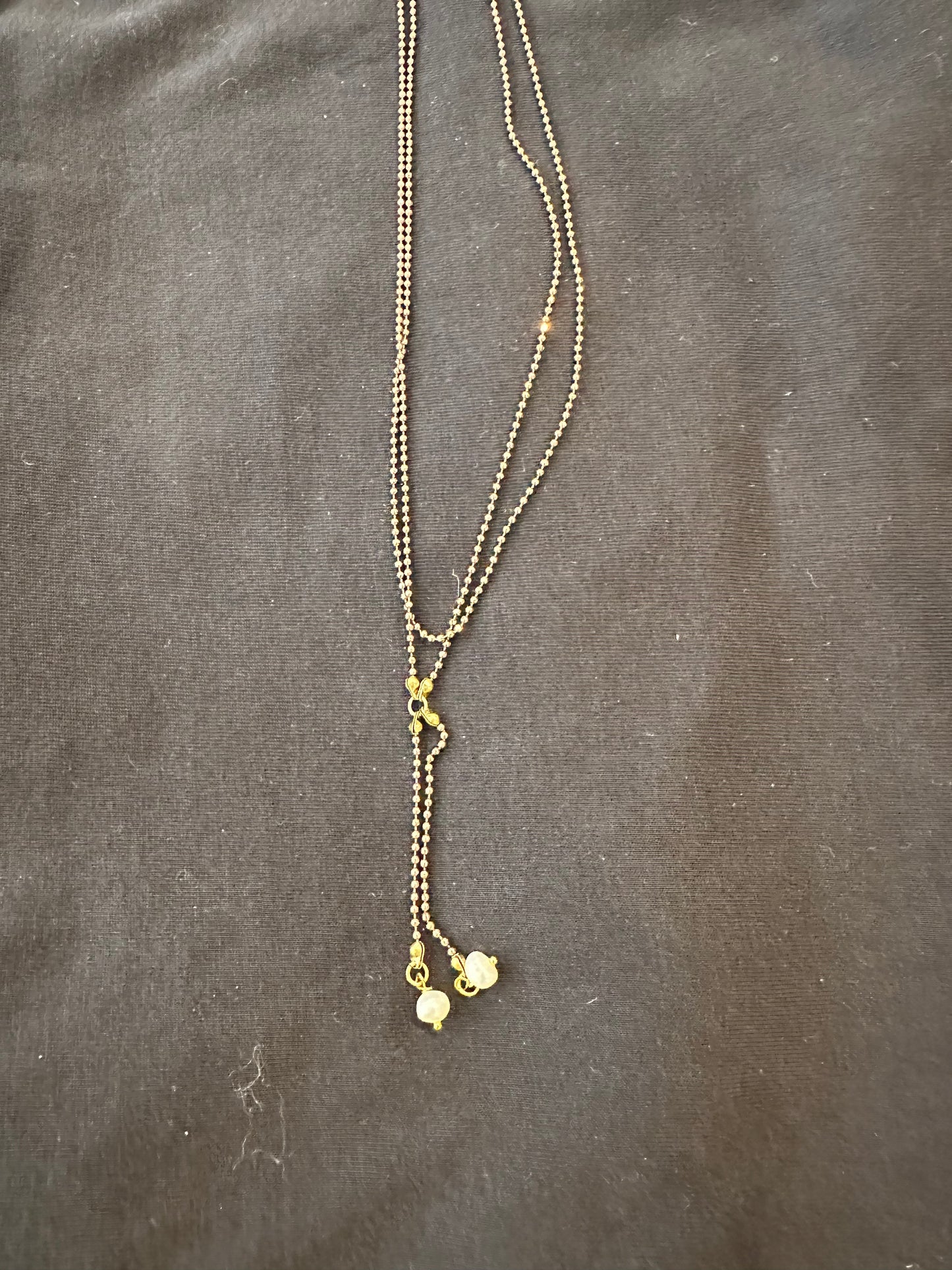 X Choker Pearl/Bronze