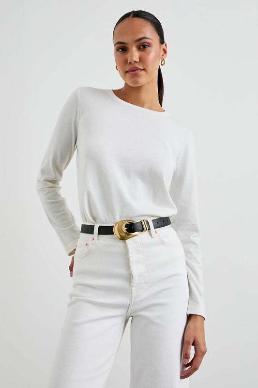Cotton Cashmere Long Sleeve Tee