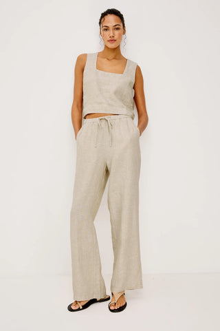 Emmie Pant Heathered Flax