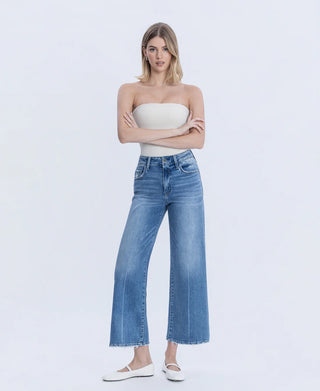 Melissa High Rise Wide Step Hem