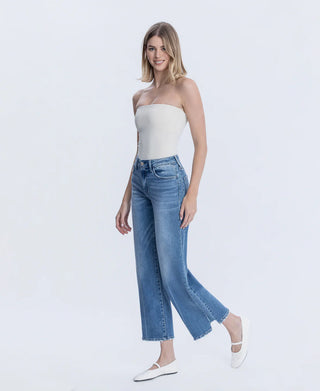 Melissa High Rise Wide Step Hem