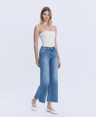 Melissa High Rise Wide Step Hem