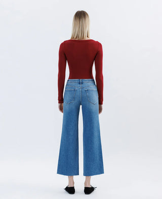 Annaisha High Rise Crop Slim Wide