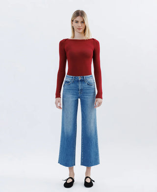 Annaisha High Rise Crop Slim Wide