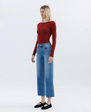 Annaisha High Rise Crop Slim Wide