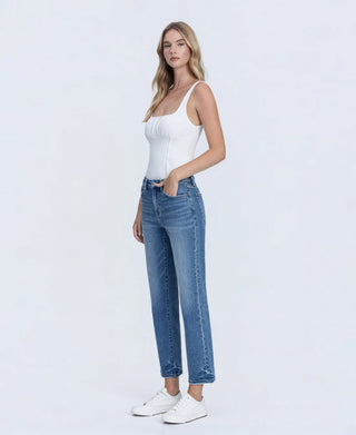 Mia High Rise Crop Straight