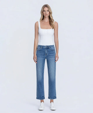 Mia High Rise Crop Straight