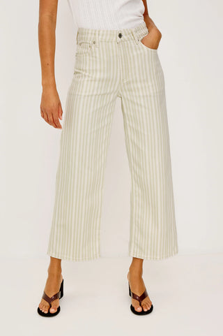 Getty Crop Malibu Stripe TS