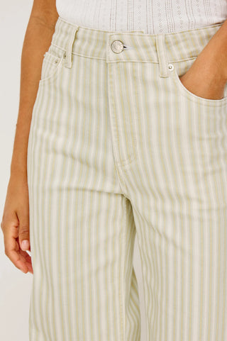 Getty Crop Malibu Stripe TS