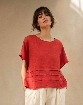 Alexa Ruffle Top
