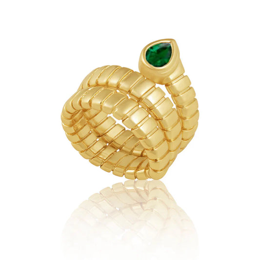 Hollyn Ring Wrap Emerald Ring