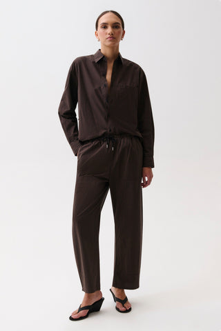 Theo Drawstring Poplin Pant
