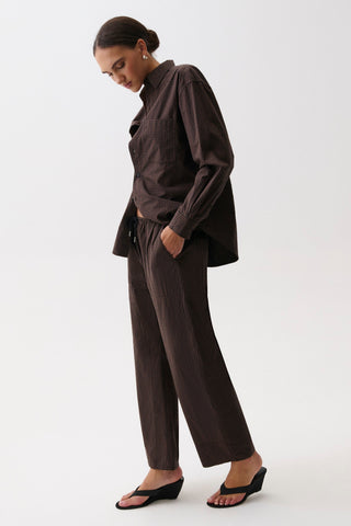 Theo Drawstring Poplin Pant