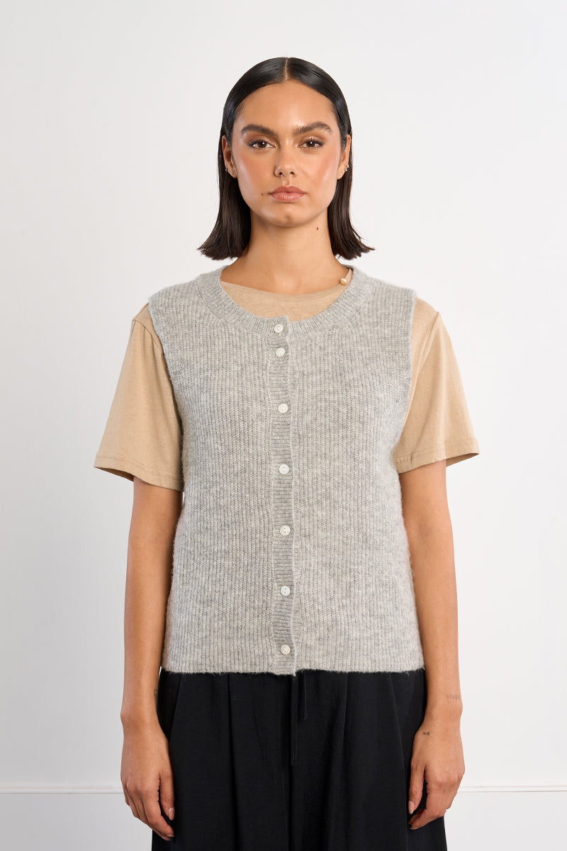 Amie Sleeveless Cardigan