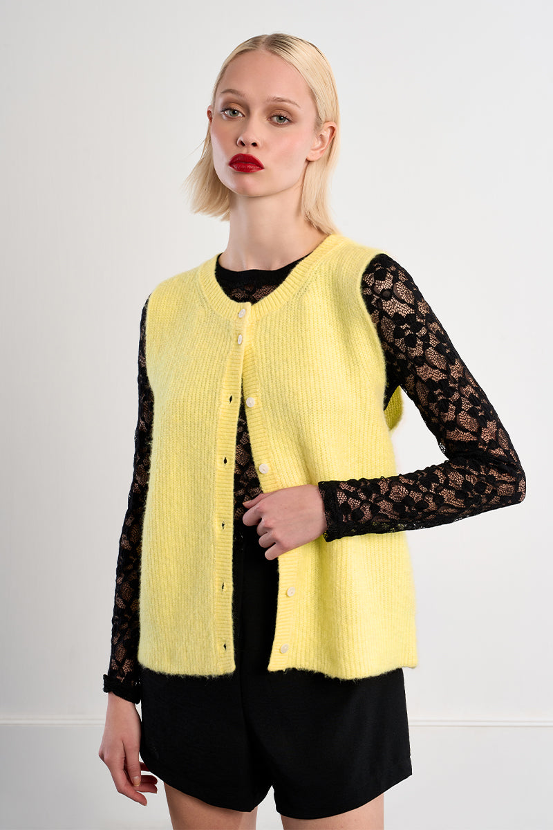 Amie Sleeveless Cardigan