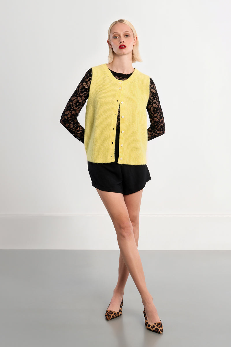 Amie Sleeveless Cardigan
