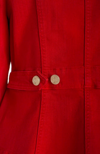 Peplum Jacket With Tab Detail