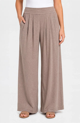 Pull On Pleated Wide Leg