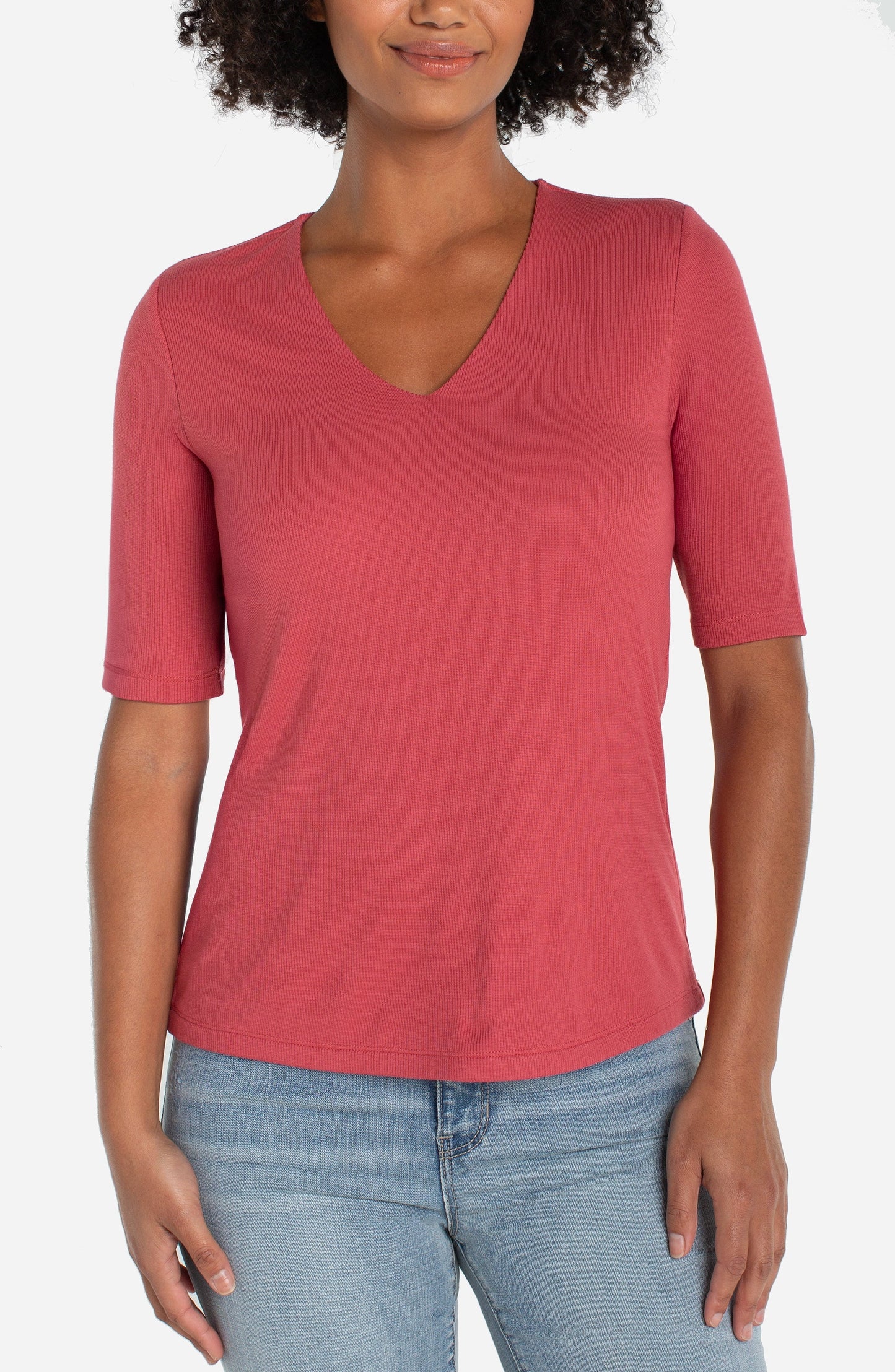 Double Layer V Neck Top