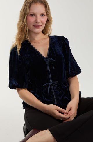 Shania Woven Peplum Top
