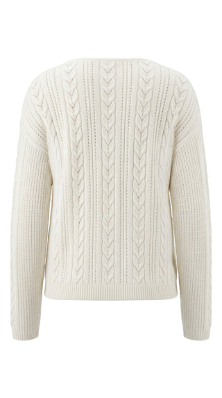 Long Slv Vneck Sweater