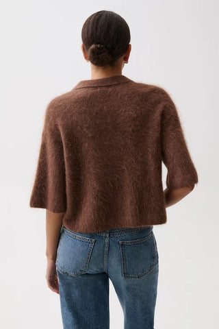 Nadya Alpaca Polo Sweater