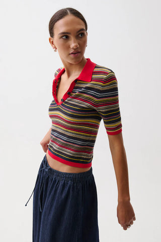 Ashlee SS Polo Sweater