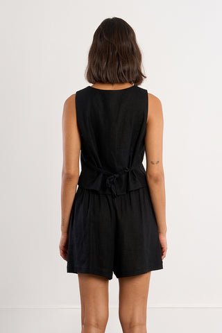 Cindy Woven Sleeveless Jacket