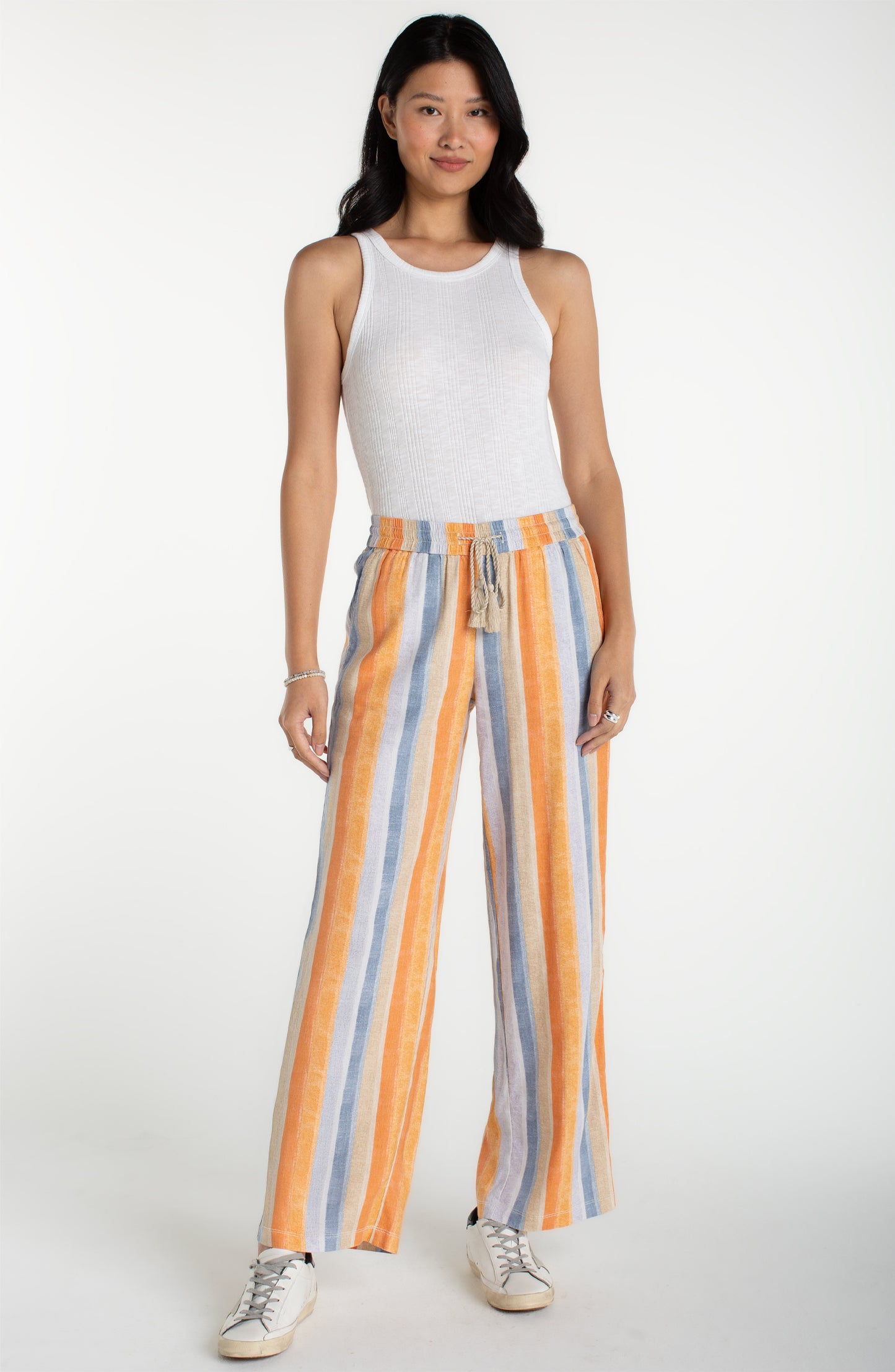 Pull On Drawstring WB Wide Leg