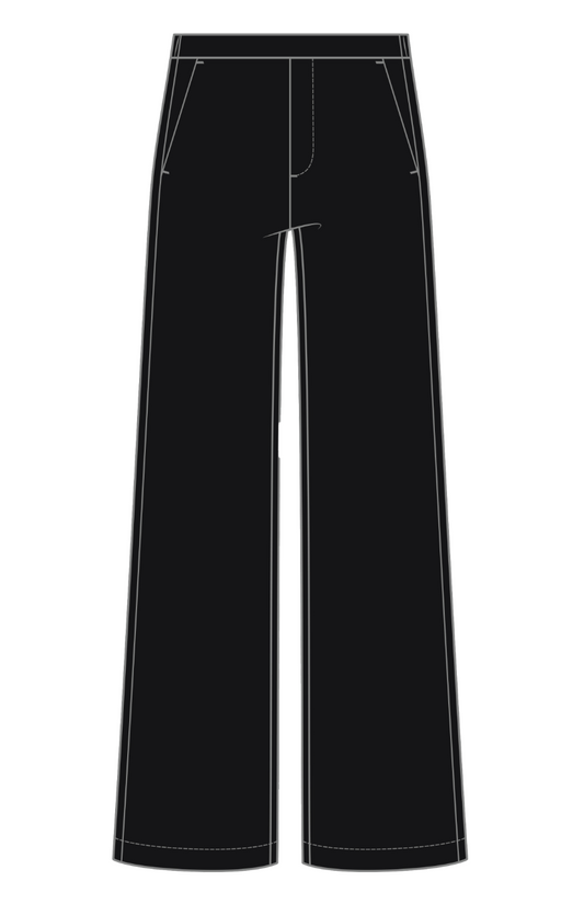 Pull On Wide Leg Trouser