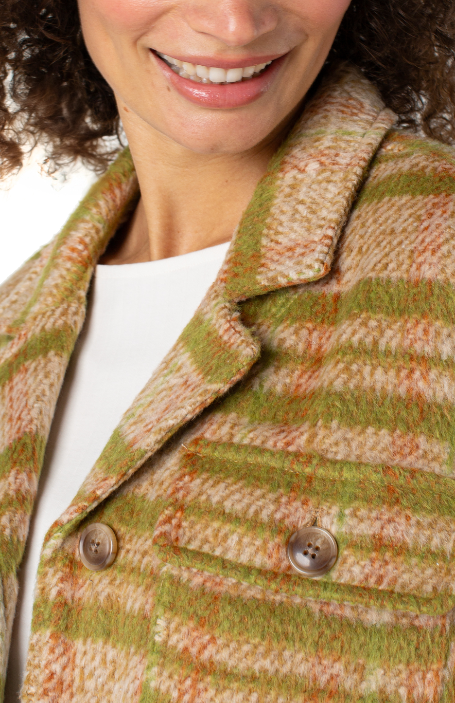 Button Front Boxy Shacket