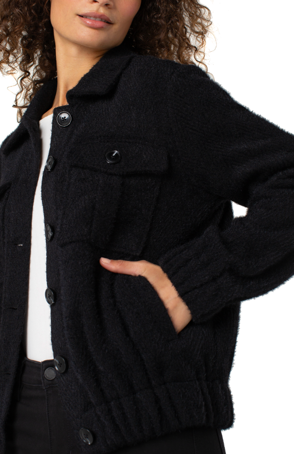 Collared Bomber Jacket