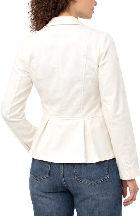 Peplum Blazer Whipped Cream