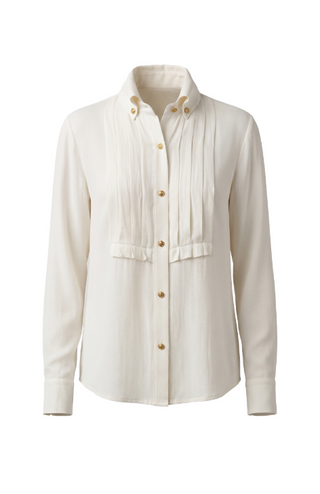 Long Sleeve Tuxedo Top