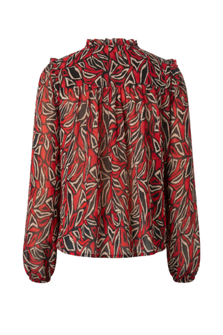 Long Slv Woven Blouse