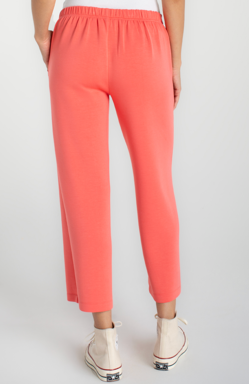 Pull On Wide Leg Crop Trouser