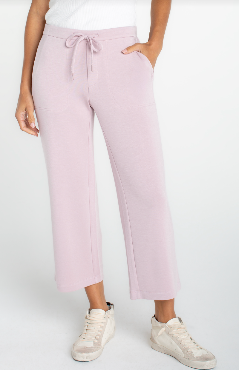 Pull On Wide Leg Crop Trouser