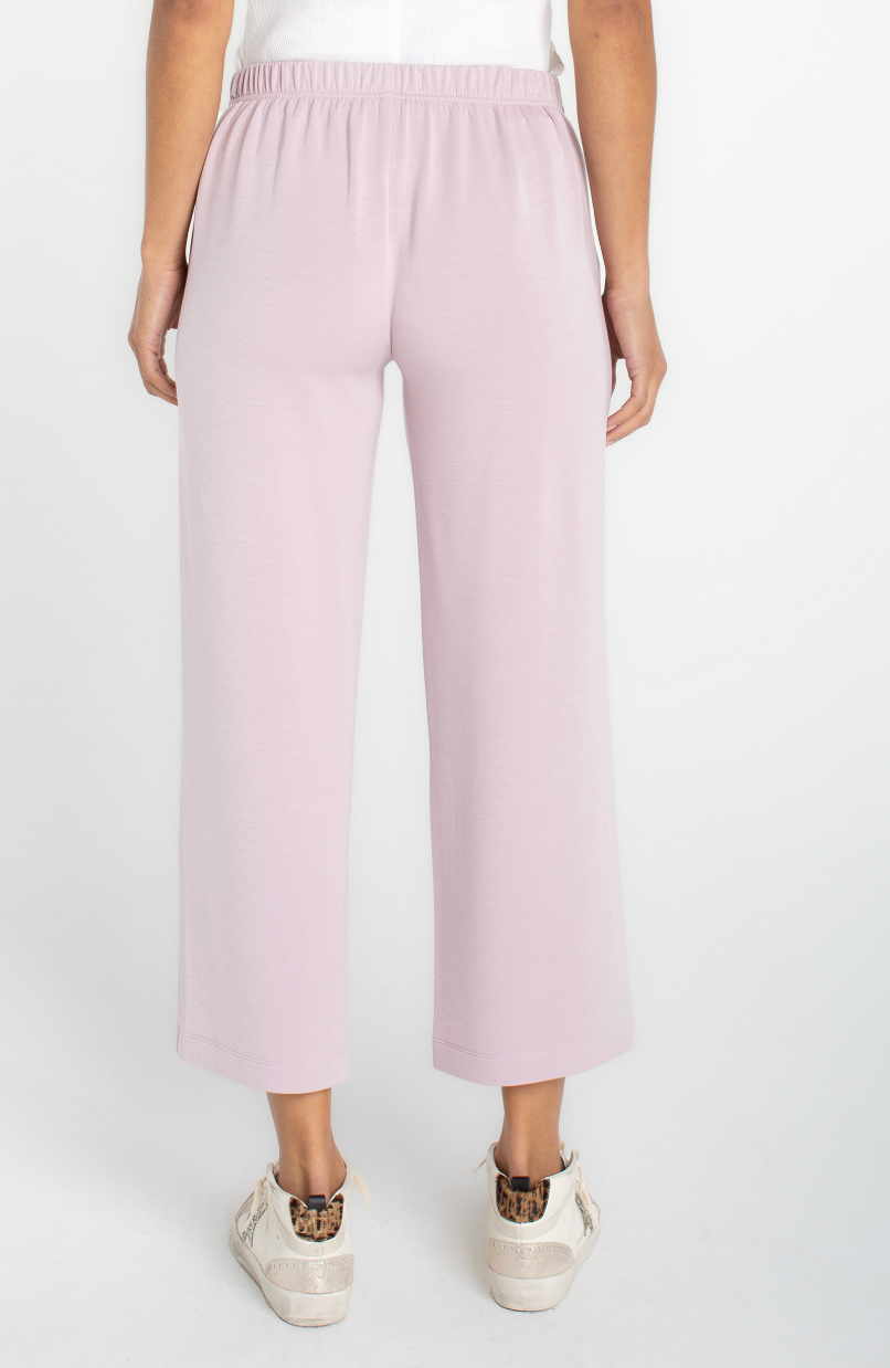 Pull On Wide Leg Crop Trouser