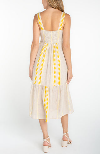 Seelveless Midi Dress
