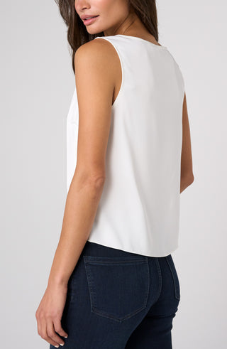 V-neck Woven Tank