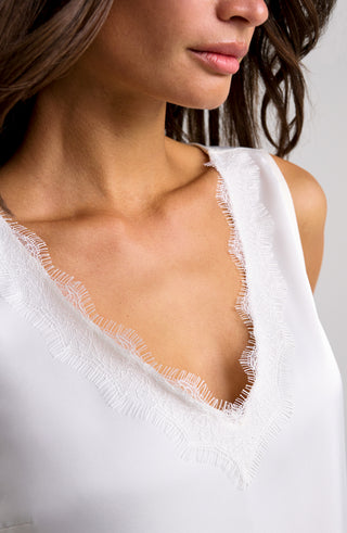 V-neck Woven Tank